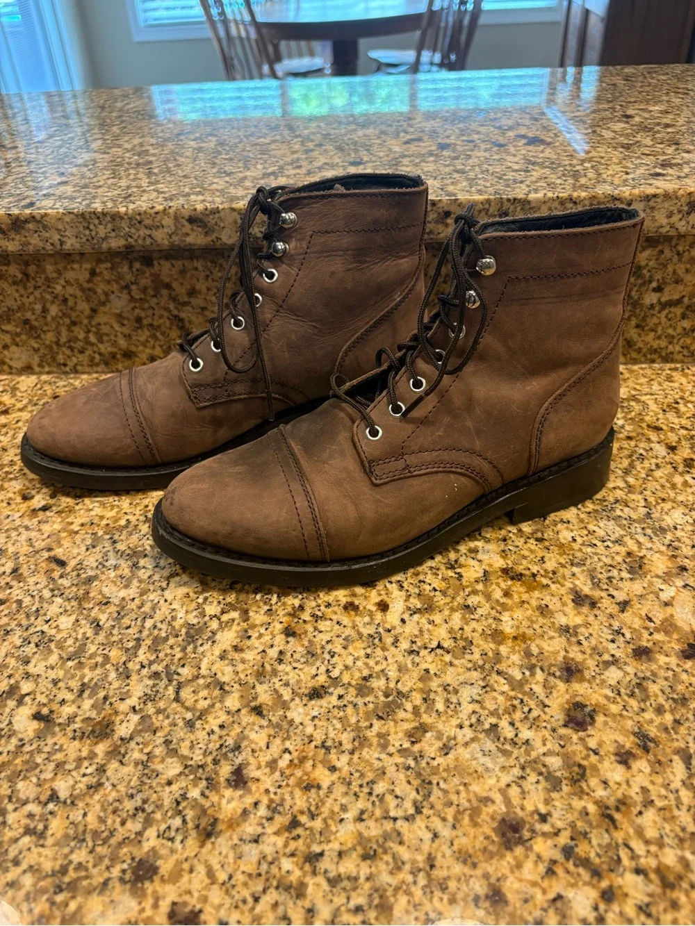 Thursday Everyday Boots size 9 Leather Cap Toe Lace-up
